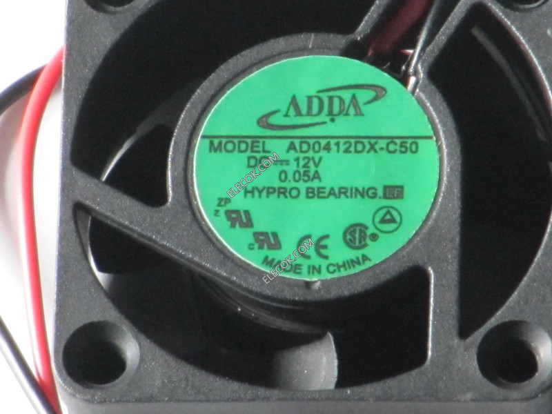 ADDA AD0412DX-C50-LF DC Fans 40mm 12VDC 4.7CFM