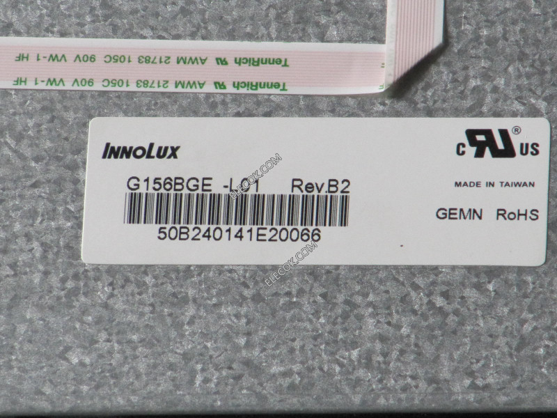 G156BGE-L01 15,6" a-Si TFT-LCD Panneau pour INNOLUX usagé 