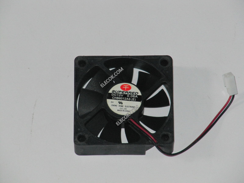 SuperRed CHB6012AS(E) 12V 0,06A 2wires Cooling Fan 