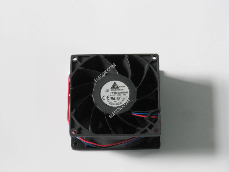 DELTA FFB0924EHE-F00 24V 0.75A    3wires Cooling Fan 