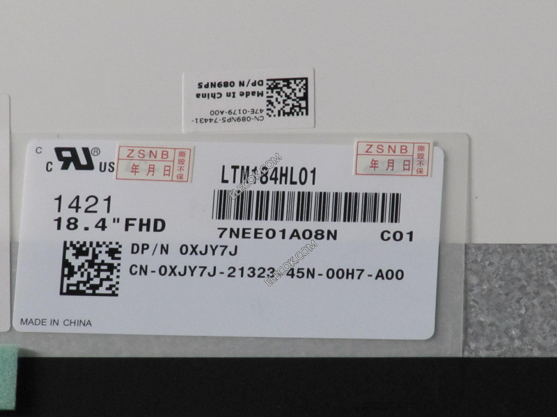 LTM184HL01-C01 18,4" a-Si TFT-LCD Panel dla SAMSUNG 