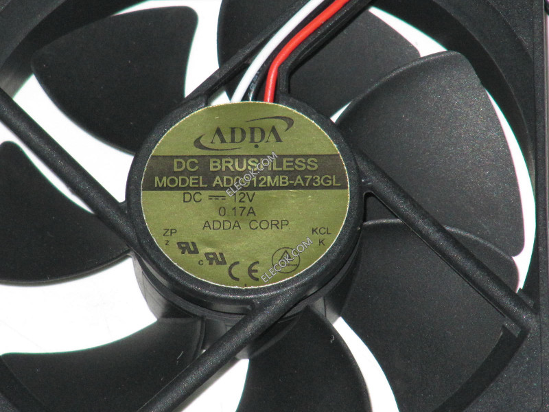 ADDA AD0912MB-A73GL 12V 0,17A 3 ledninger Kjølevifte 