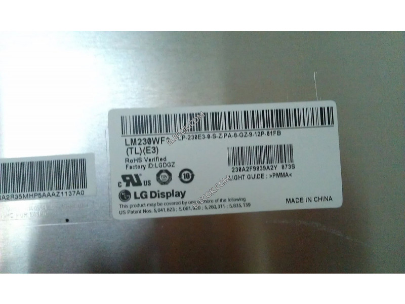 LM230WF1-TLE3 23.0" a-Si TFT-LCD Platte für LG Anzeigen 