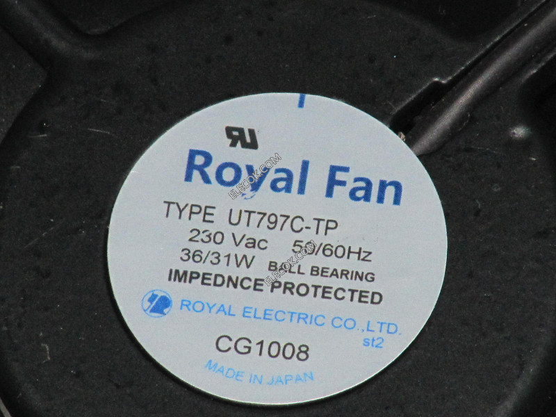 ROYAL UT797C-TP 230V 36/31W 2 ledninger vifte 