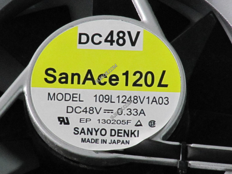 Sanyo 109L1248V1A03 48V 0.33A 4線冷却ファン