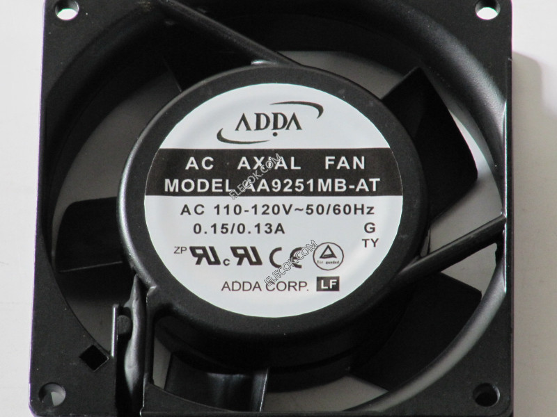 ADDA AA9251MB-AT 110/120V 0.15/0.13A 2wires Cooling Fan