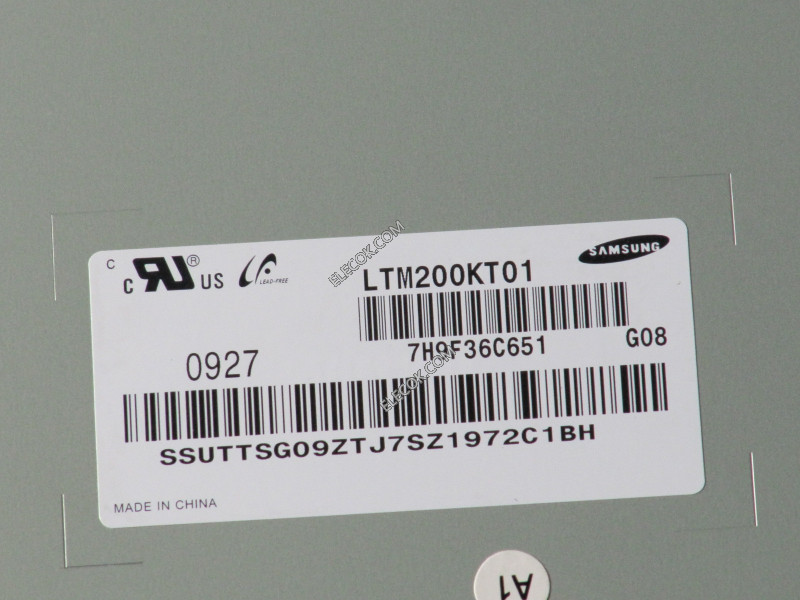 LTM200KT01 20.0" a-Si TFT-LCD Panel för SAMSUNG 