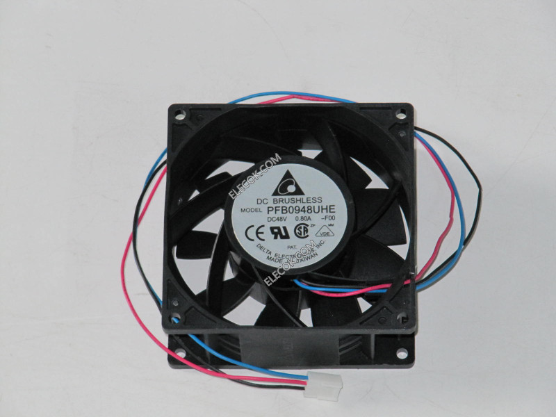 DELTA PFB0948UHE-F00 48V 0.8A 28.8W 3wires Cooling Fan