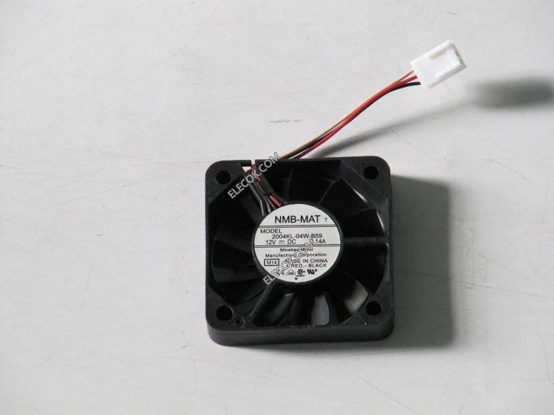 NMB 2004KL-04W-B59 12V 0.14A 3wires Cooling Fan