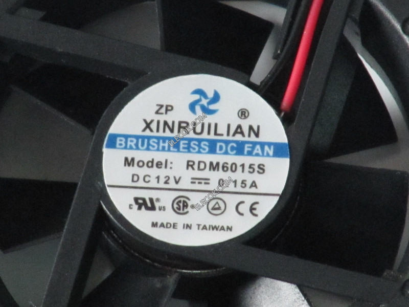 RUILIAN RDM6015S 12V 0,15A 2wires cooling fan 