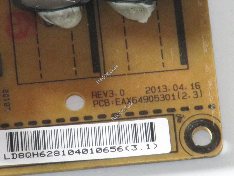 LGEAX64905301 LGP3739-13PL1, PLDD-L204A, 39AGC10119A-R) Power Supply / LED Board,used