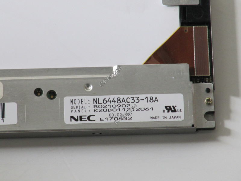 NL6448AC33-18A 10.4" a-Si TFT-LCD パネルにとってNEC 
