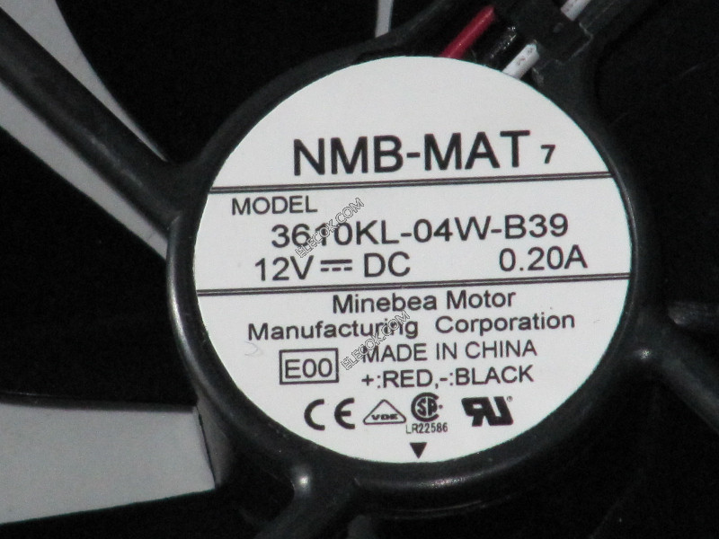 NMB Technologies 3610KL-04W-B39-E00 DC Ventola 
