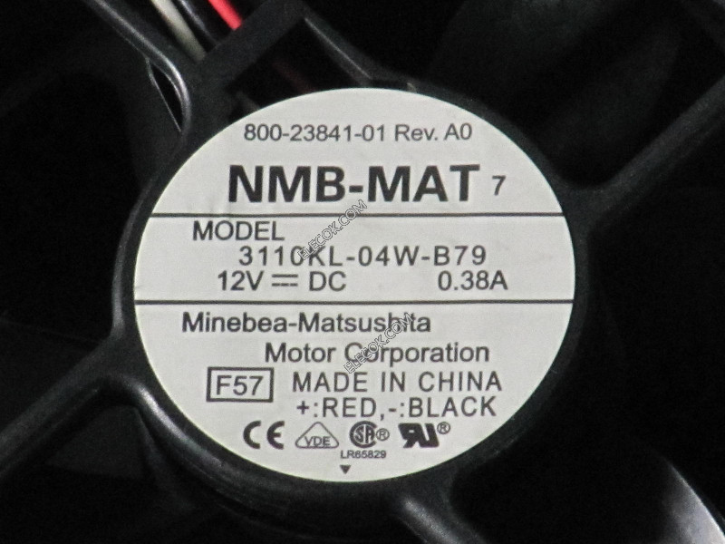 NMB 8025 3110KL-04W-B79-F57 12V 0,38A 3fios CISCO VENTILATOR 