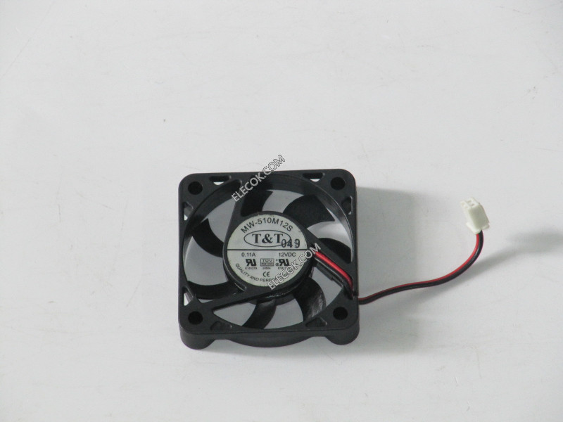 T&amp;T MW-510M12S 12V 0.11A 2wires Cooling Fan