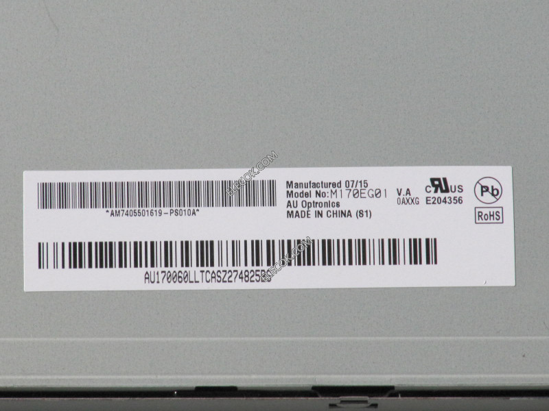 M170EG01 VA 17.0" a-Si TFT-LCD Panel til AUO 
