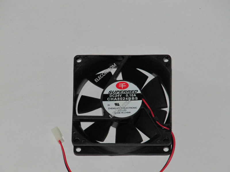 SUPERRED CHA8024BBS 24V 0.10A 2wires cooling fan