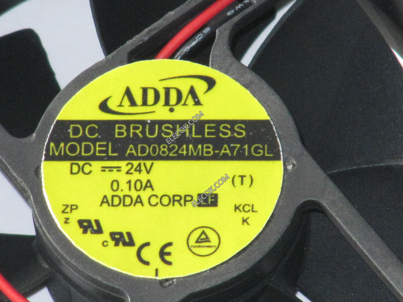 ADDA AD0824MB-A71GL-LF DC Ventiladores 80MM X 25MM 24V 