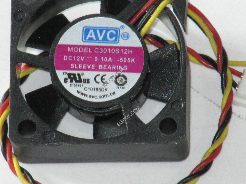 AVC C3010S12H 12V 0.1A BleeVe Cooling Fan