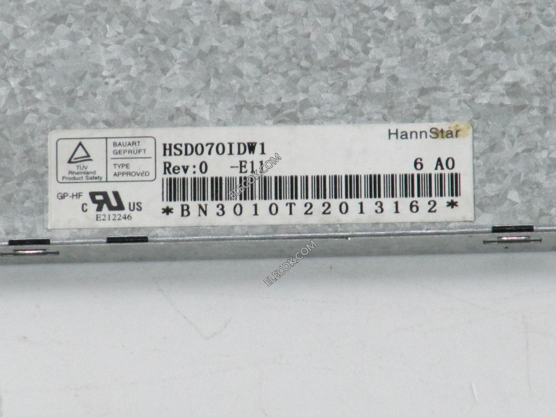 HSD070IDW1-E11 7.0" a-Si TFT-LCD Panel för HannStar 