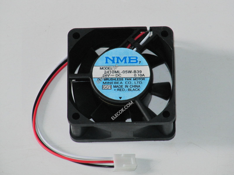 NMB 2410ML-05W-B39 24V 0.1A 3wires Cooling Fan