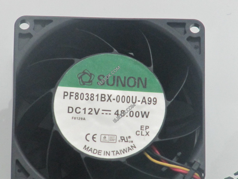 Sunon PF80381BX-000U-A99 12V 4A 48W 4wires Cooling Fan