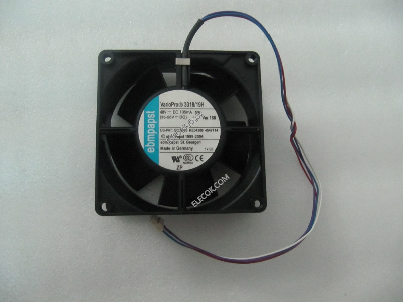 EBM-Papst 3318/19H 48V 105mA 5W 4wires Cooling Fan