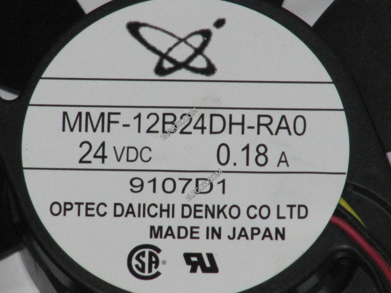Mitsubishi MMF-12B24DH-RAO 24V 0,18A 3 ledninger kjølevifte 