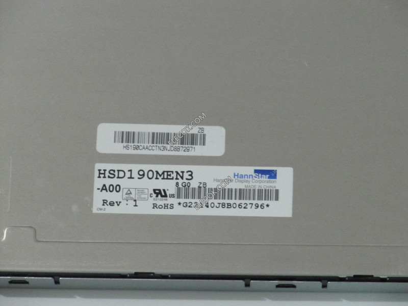 HSD190MEN3-A00 19.0" a-Si TFT-LCD Panel for HannStar