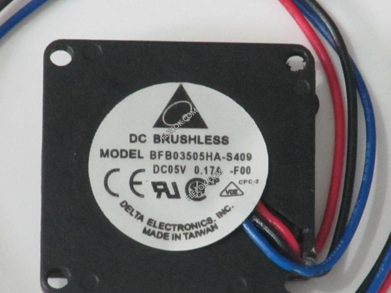 DELTA BFB03505HA-S409 5V 0,17A 3 cable Enfriamiento Ventilador 