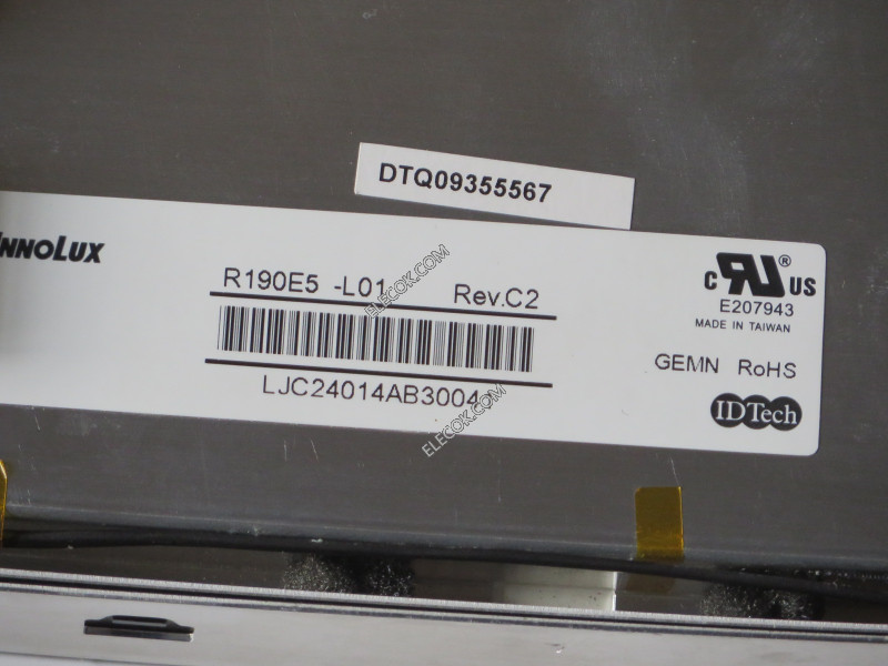 R190E5-L01 19.0" a-Si TFT-LCD Panneau pour CMO usagé 