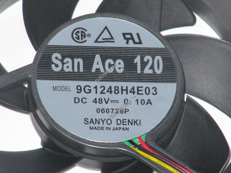 Sanyo 9G1248H4E03 48V 0,1A 3 cable Enfriamiento Fan.jpg 