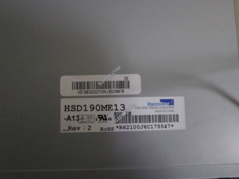 HSD190ME13-A13 19.0" a-Si TFT-LCD Panneau pour HannStar 