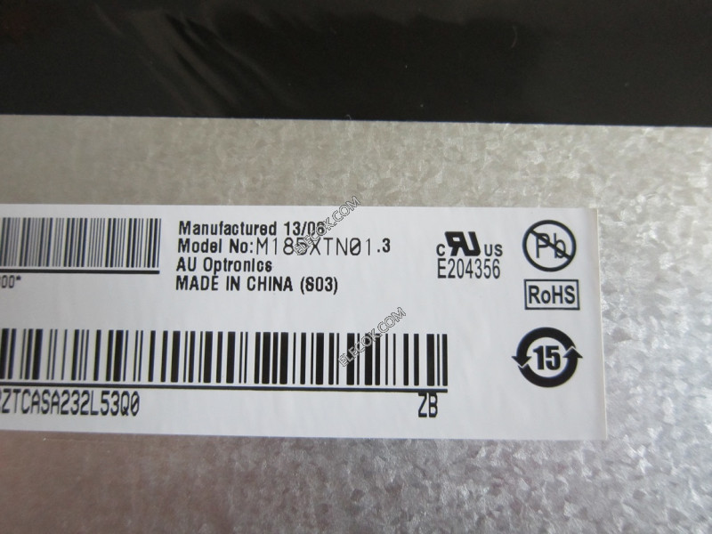 M185XTN013 18,5" a-Si TFT-LCD Paneel voor AUO 