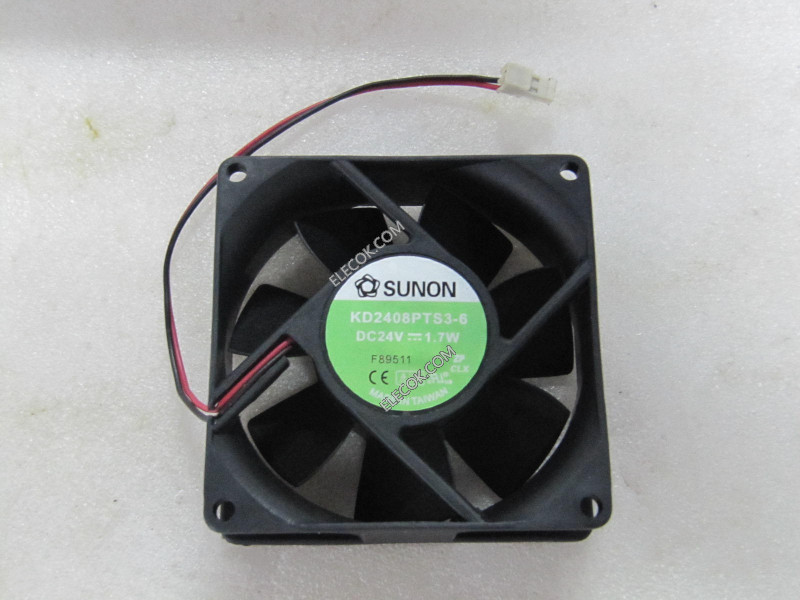 SUNON KD2408PTS3-6 24V 1,7W 2wires cooling fan 