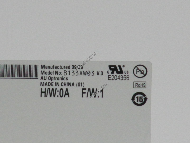 B133XW03 V3 13,3" a-Si TFT-LCD Paneel voor AUO met convex point in the middle van koppel 