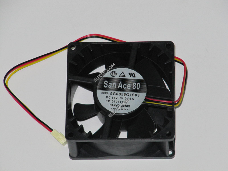 Sanyo 9G0856G1S03 56V 0,26A 3 câbler Ventilateur 