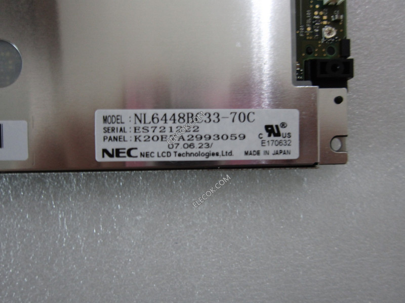 NL6448BC33-70C 10.4" a-Si TFT-LCD Panel for NEC
