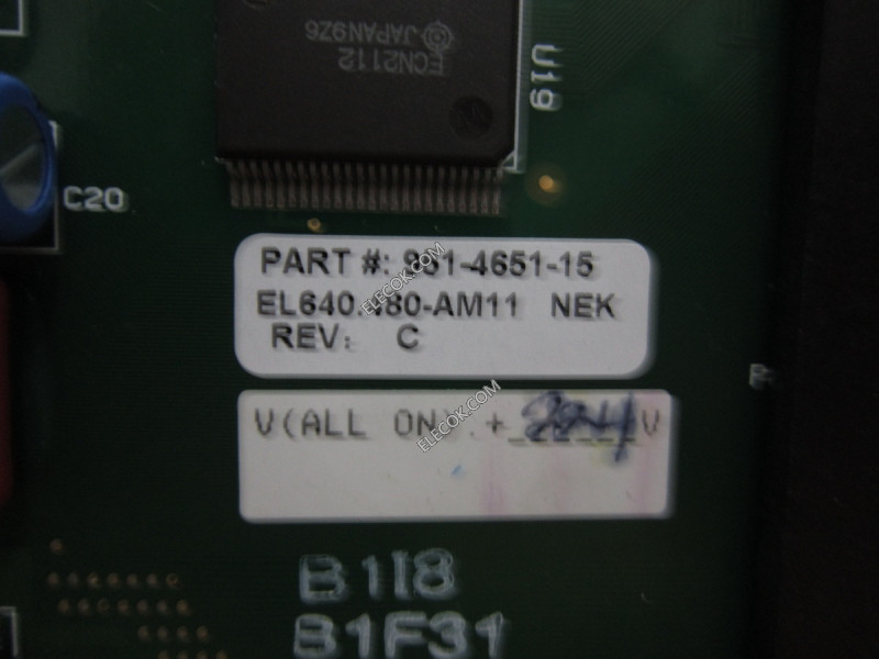 EL640.480-AM11 Planar 10,4" 640*480 Industrial LCD Painel usado 