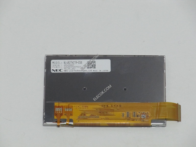 NL4827HC19-05B 4,3" a-Si TFT-LCD Panel para NEC 