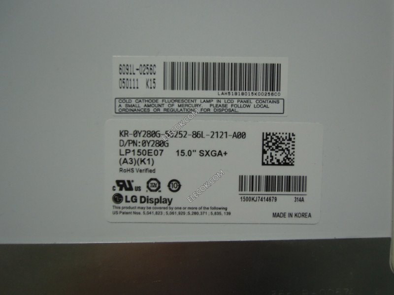 LP150E07-A3K1 15.0" a-Si TFT-LCD Platte für LG.Philips LCD ersatz 