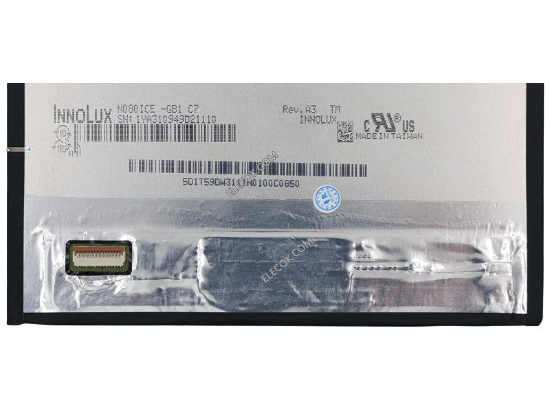 N080ICE-GB1 8.0" a-Si TFT-LCD Paneel voor INNOLUX 