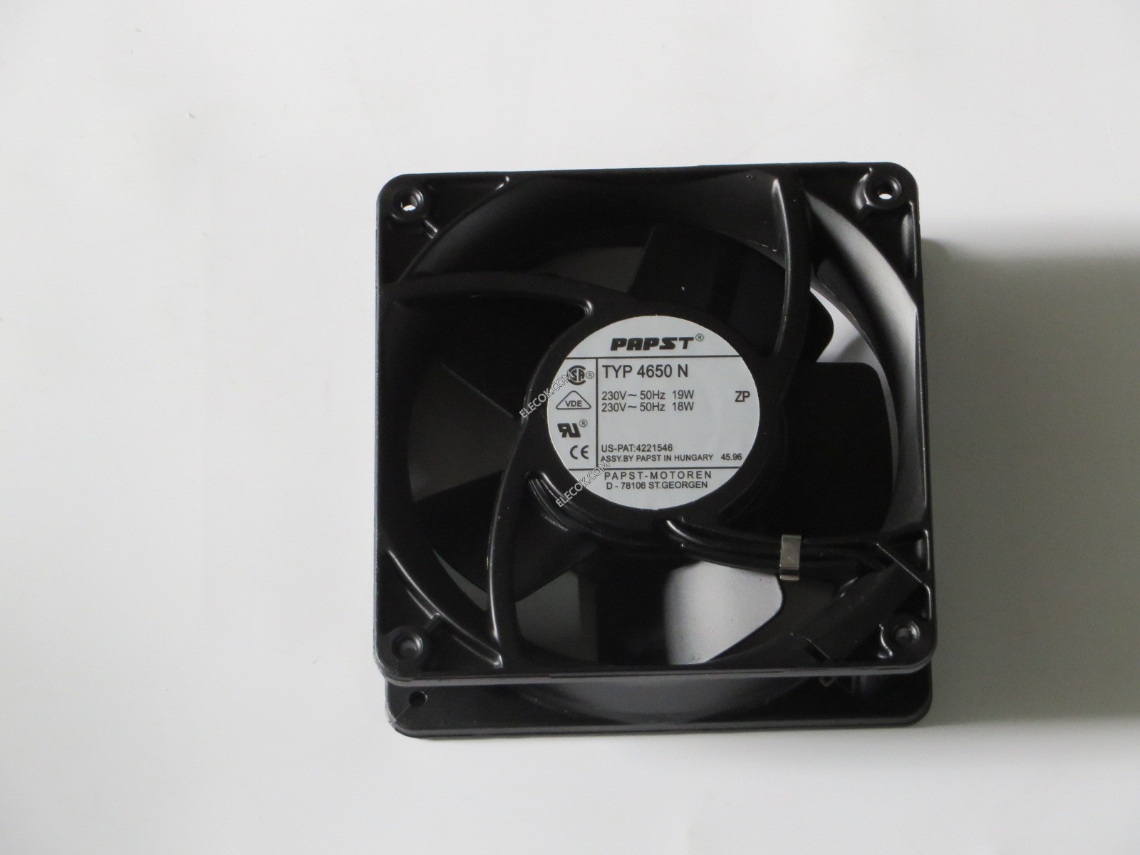Papst typ 4658n 12CM 120MM 12012038MM AC 230v 19w 18w high-temperature full metal axial cooling fan 