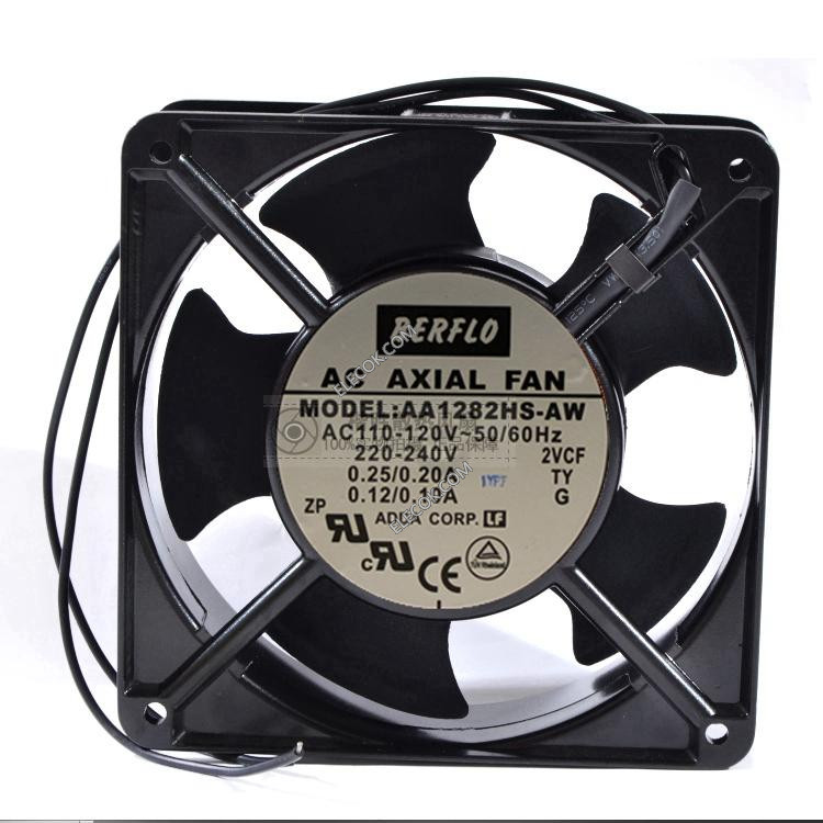 Adda AA1282HS-AW-CF 230 V Secteur ventilateur axial PALIER LISSE 120 mm
