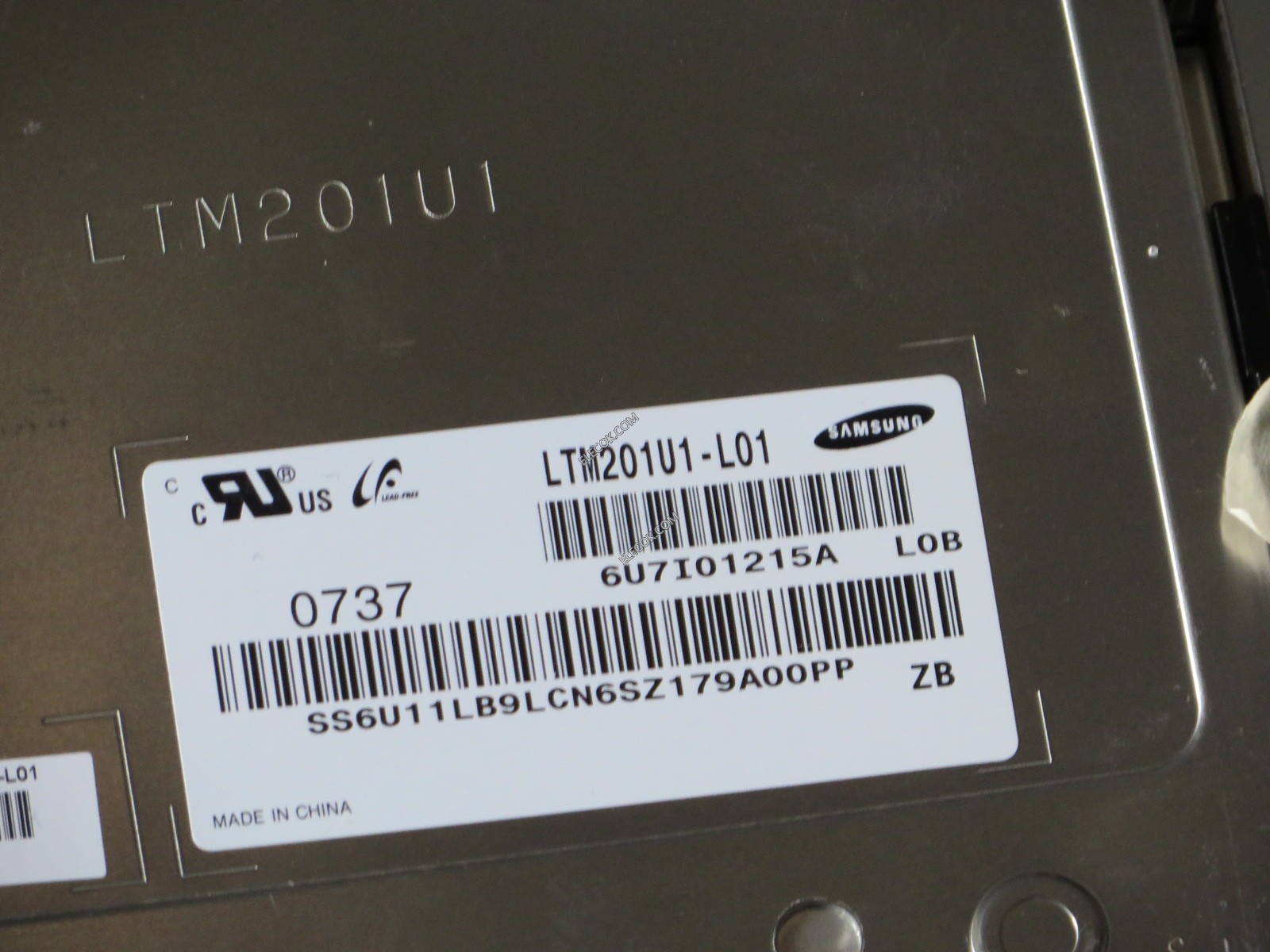 1PC Samsung LTM201U1-L01 20.1" Display UXGA 1600x1200 TFT Panel LCD Screen warra 