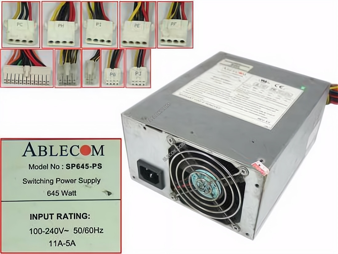 Ablecom SP645-PS Server - Power Supply 645W, SP645-PS,Used