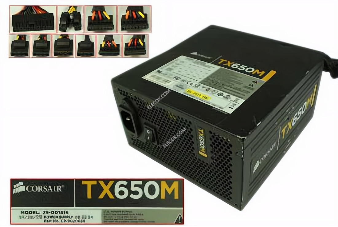 CORSAIR TX650M Server - Power Supply 75-001316, CP-9020039, ATX,Used