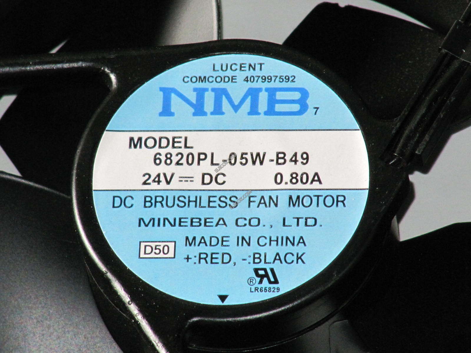 Minebea Motor 24V DC .8A Lucent New NMB-MAT 6820PL-05W-B49 Round DC Axial Fan 