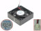 NONOISE G5015L12D Server - Quadrato Ventola sq50x50x15, w40x2x3, 12V 0.130A 2 fili 