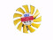 COLORFUL LX08025S12Y Server - Frameless / GPU Fan 12V, W100x2x2, D65xc34x31x13, Yellow, Plate 2-wire 